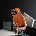 Apple iPhone 15 Pro Max Uyumlu Kılıf Magsafe Şarj Özellikli Youngkit Backboard Serisi Leather Kapak - 13
