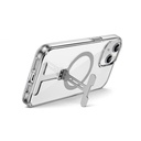 Apple iPhone 15 Plus Uyumlu Kılıf Wiwu FYY-014 Magsafe Şarj Özellikli Alüminyum Alaşım Metal Standlı Şeffaf Kapak - 2