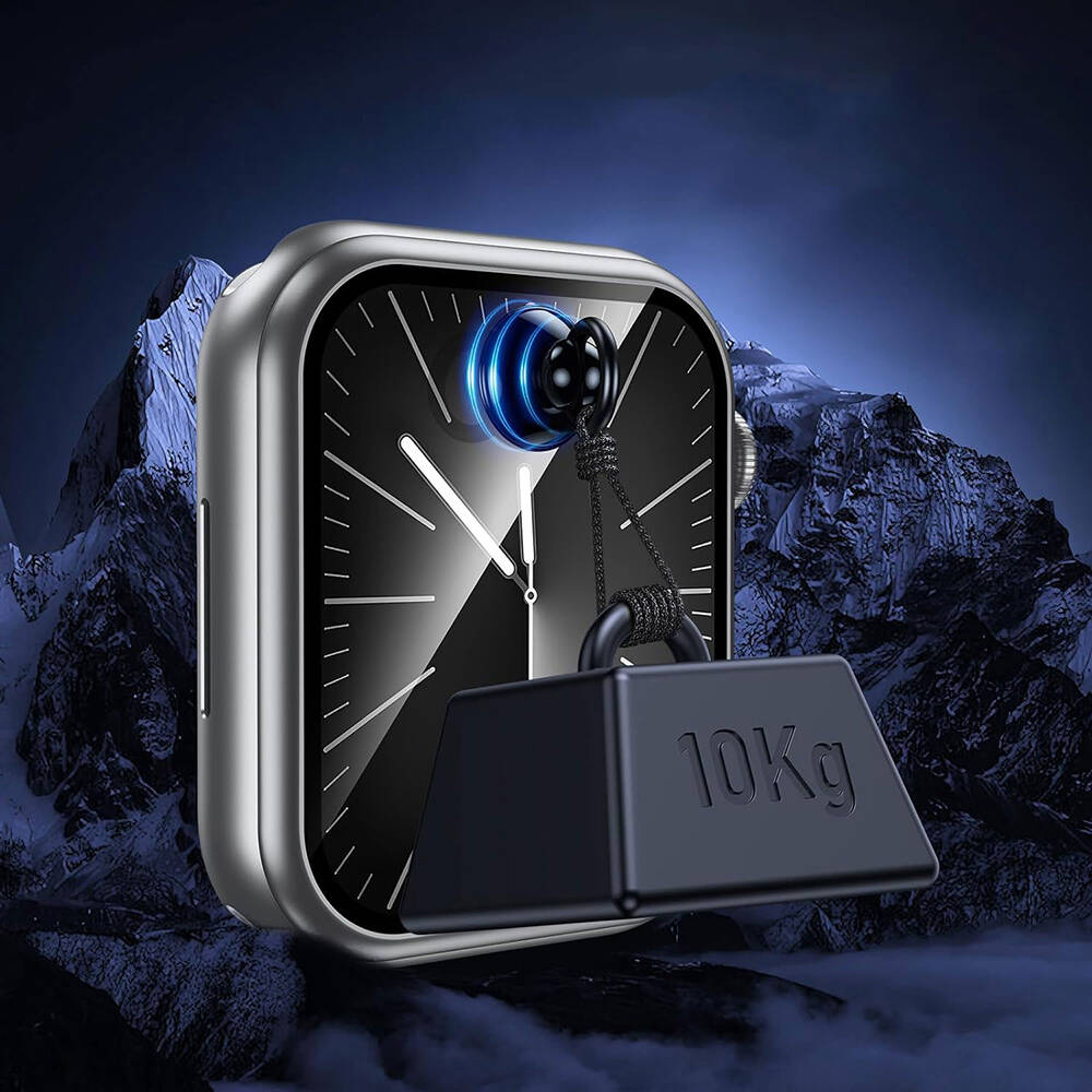 Apple Watch 7 45mm Uyumlu Wiwu Wi-JD106 Easy Install Akıllı Saat Temperli Cam Ekran Koruyucu - 3
