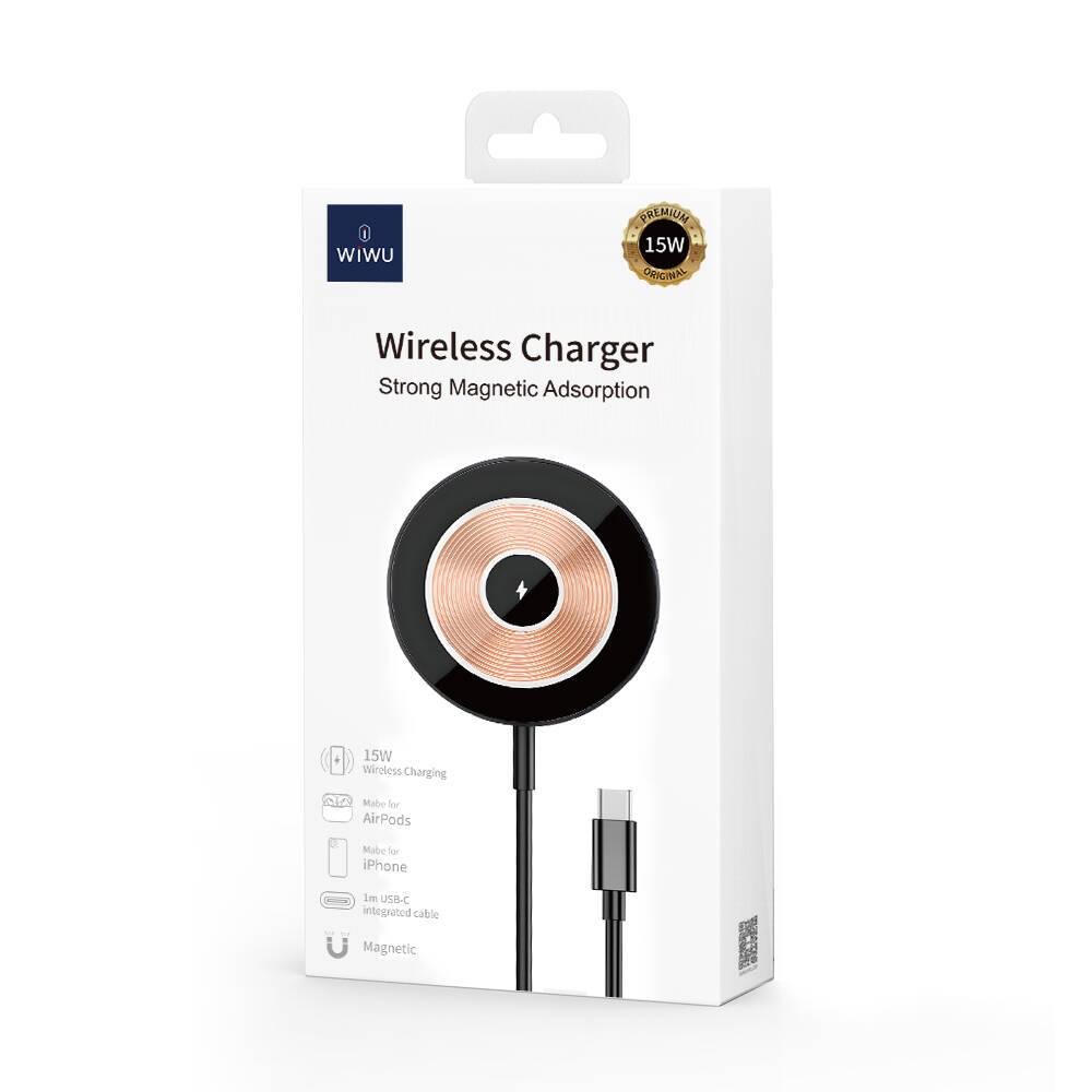 Wiwu Wi-W007 15W Hızlı Şarj Özellikli Magsafe PD Wireless Şarj Aleti - 9
