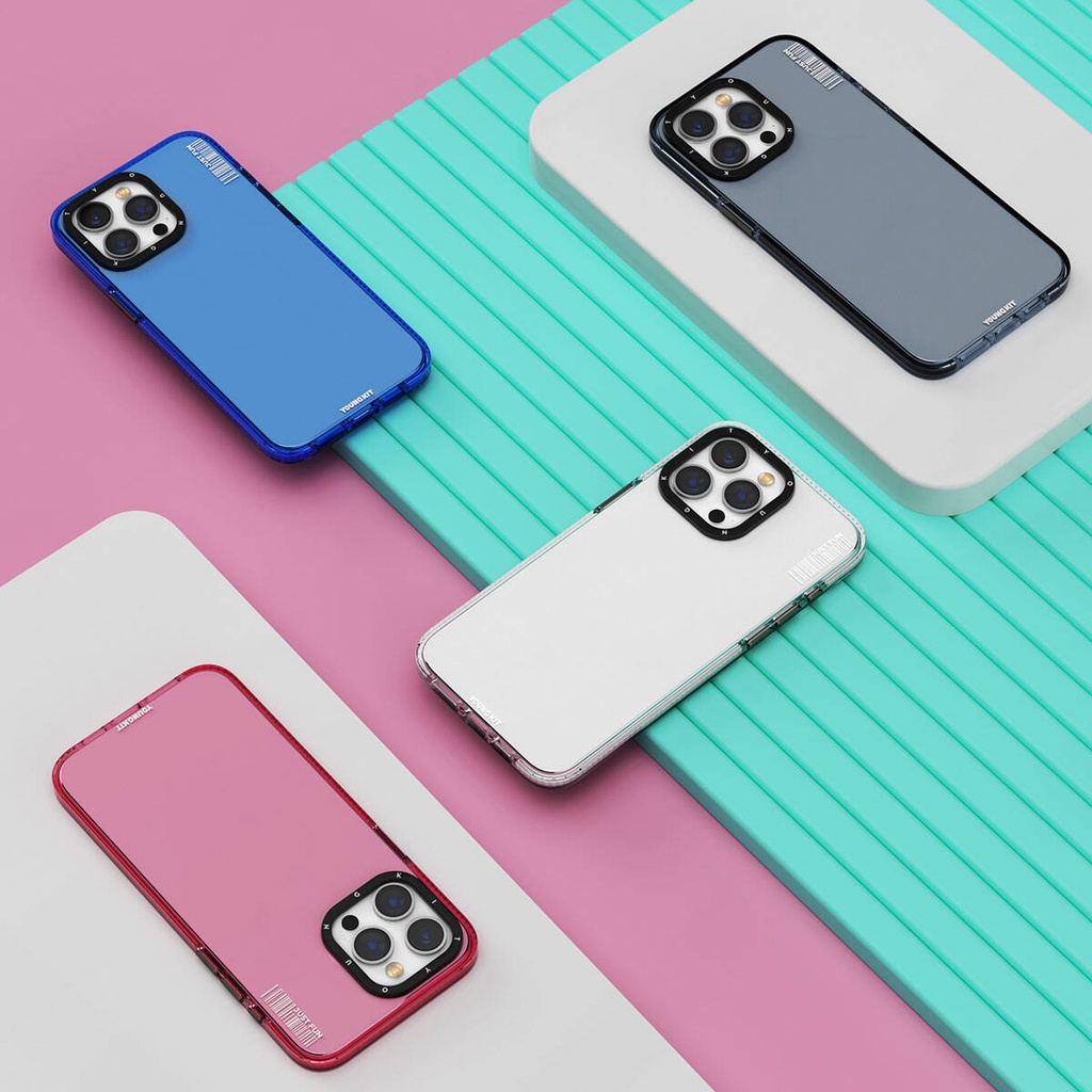 Apple iPhone 15 Pro Uyumlu Kılıf Pürüzsüz Düz Arka Yüzey YoungKit Crystal Color Serisi Kapak - 7