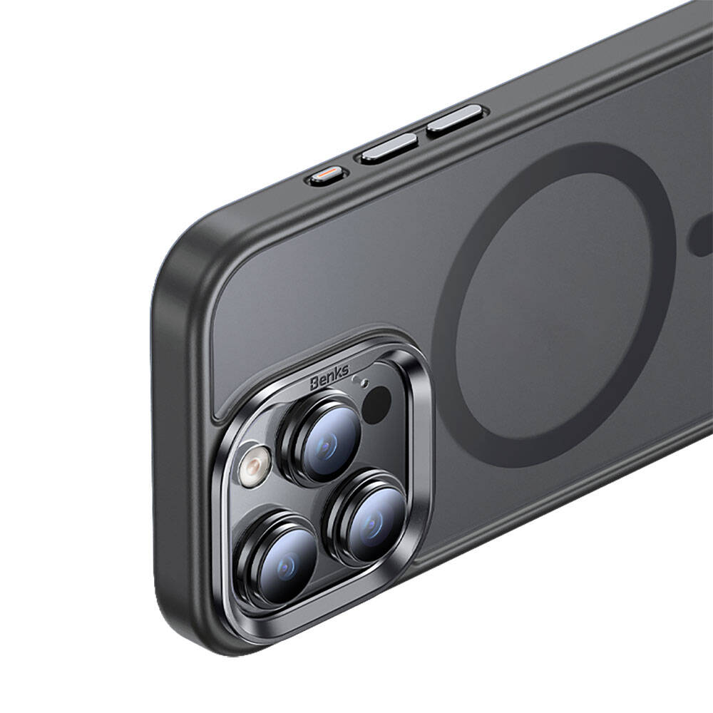 Apple iPhone 15 Pro Uyumlu Kılıf Magsafe Şarj Özellikli Benks Mist Protective Kapak - 20