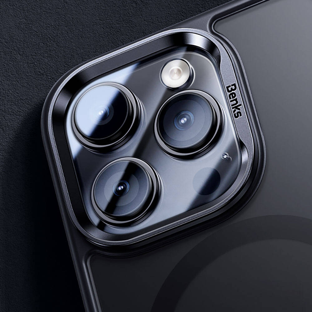 Apple iPhone 15 Pro Max Uyumlu Kılıf Magsafe Şarj Özellikli Benks Mist Protective Kapak - 9