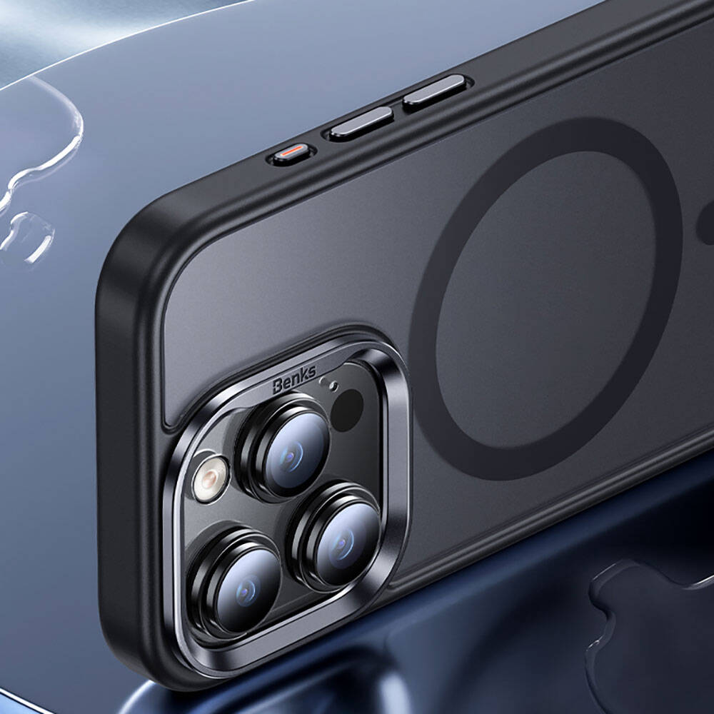 Apple iPhone 15 Pro Max Uyumlu Kılıf Magsafe Şarj Özellikli Benks Mist Protective Kapak - 13