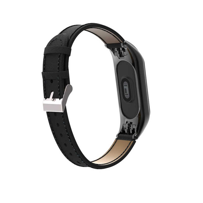 Xiaomi Mi Band 3 Uyumlu KRD-07 Deri Kordon - 1