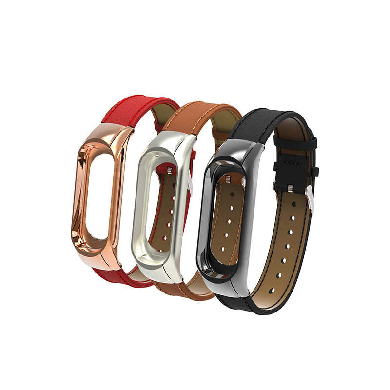 Xiaomi Mi Band 3 Uyumlu KRD-07 Deri Kordon - 4
