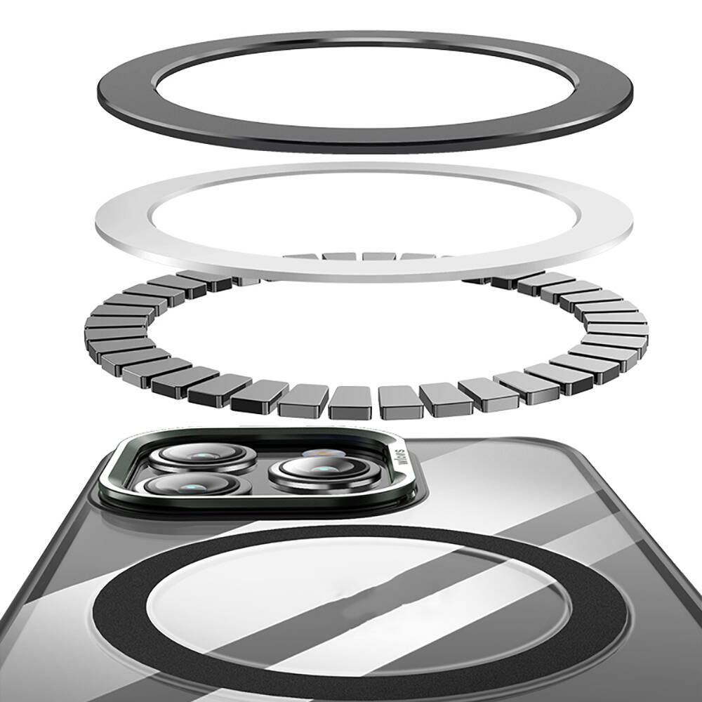 Apple iPhone 14 Pro Uyumlu Kılıf Magsafe Şarj Özellikli Wlons Standlı Efsane Kapak - 7