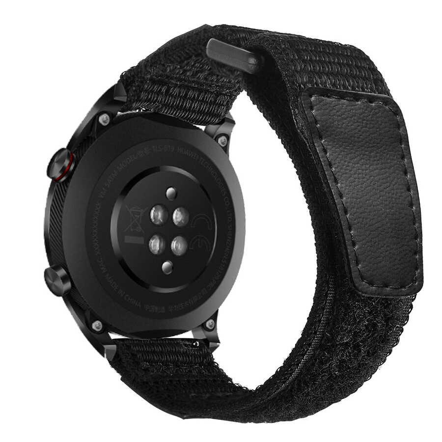 Samsung Gear S3 Uyumlu (22mm) Magic Nylon Kordon - 2