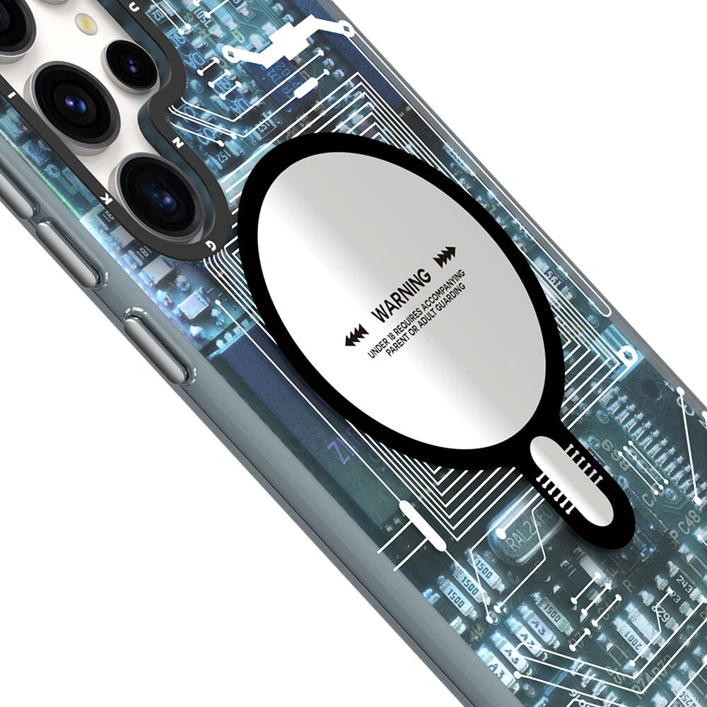 Samsung Galaxy S24 Ultra Uyumlu Kılıf Magsafe Şarj Özellikli YoungKit Technology Serisi Kapak - 3