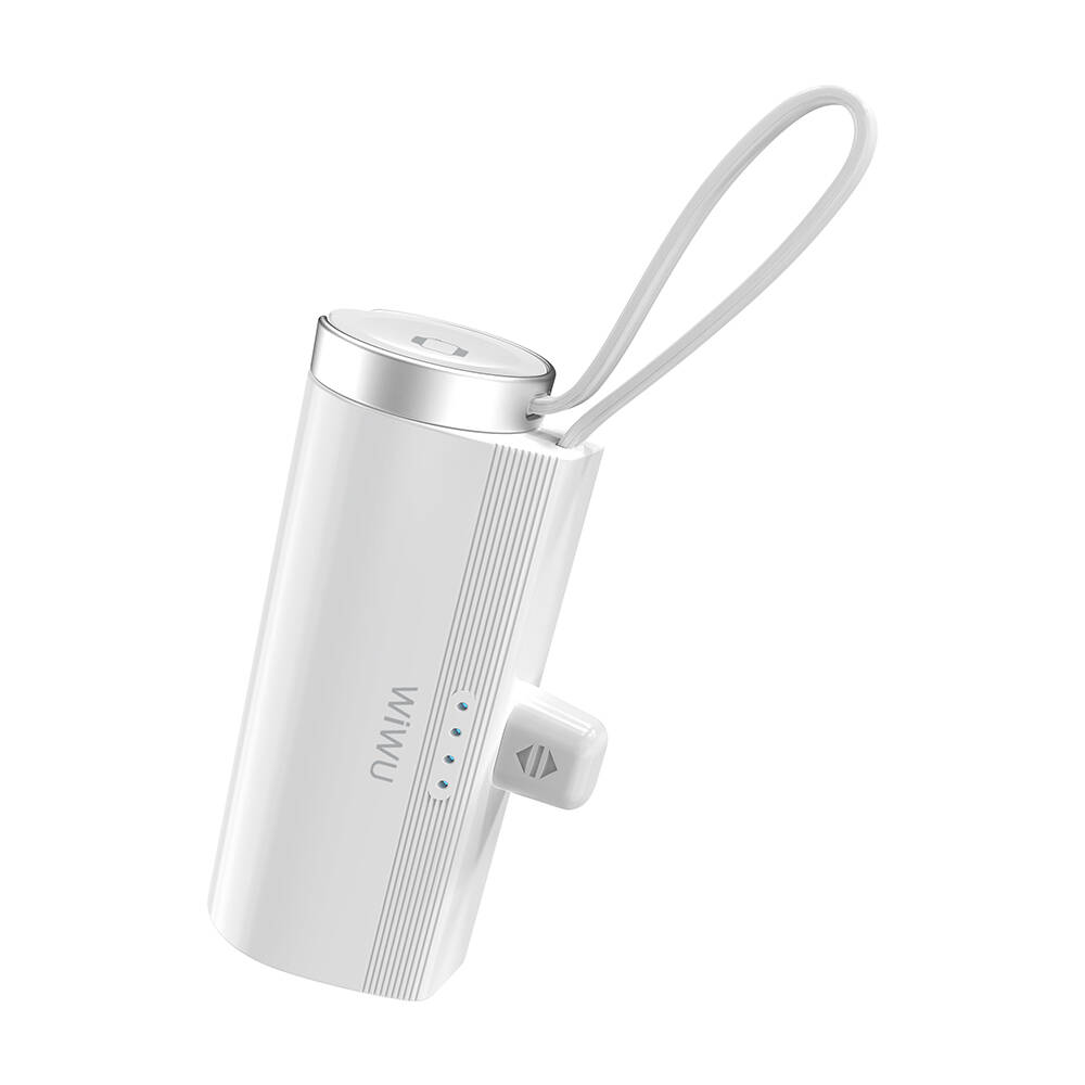 Wiwu Wi-W026 Capsule Serisi 2in1 Mini Taşınabilir Standlı Askılı Type-C PD Powerbank 5000mAh - 4