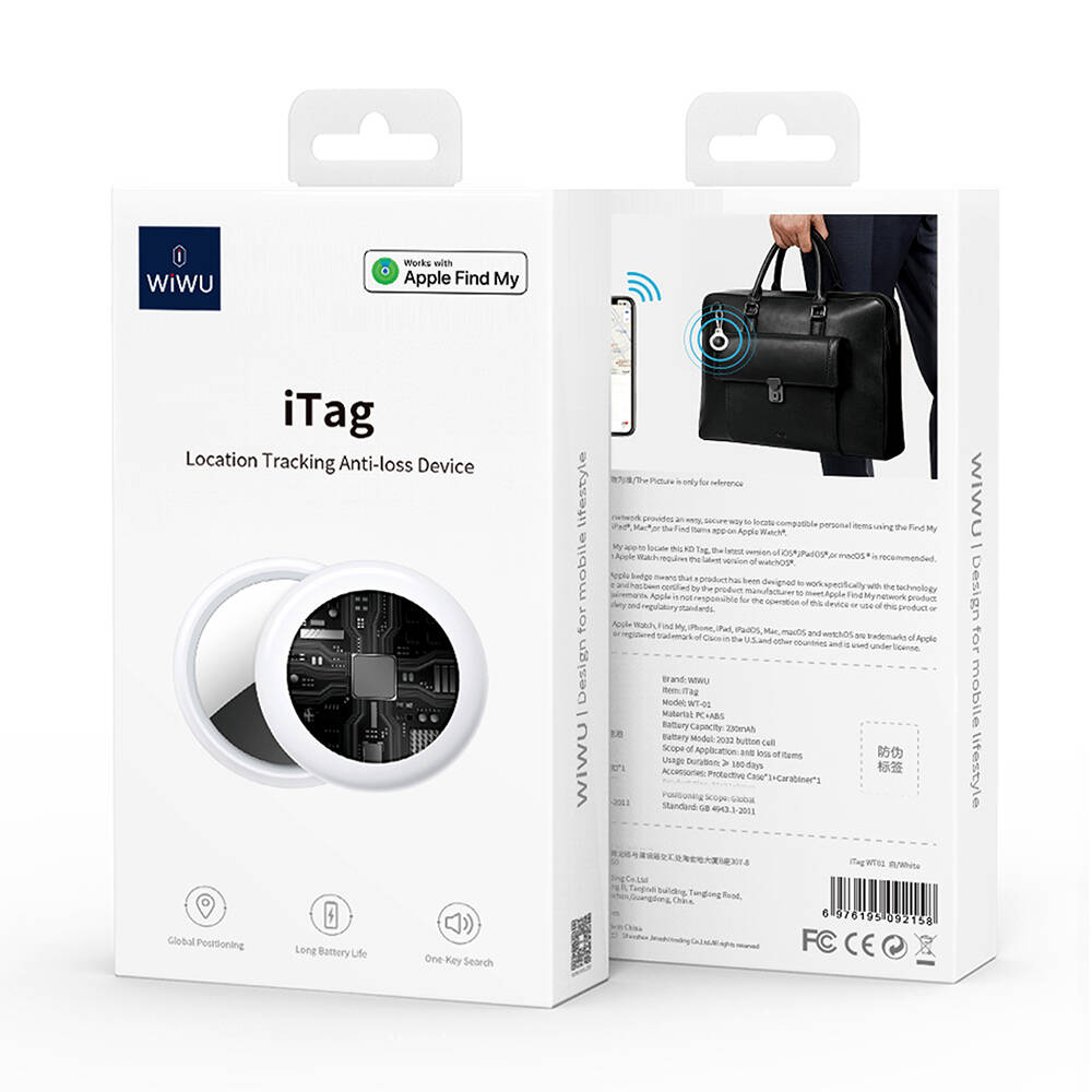 Wiwu WT-01 iTag Kaybolmaya Karşı İzleyici Akıllı Takip Cihazı - 2