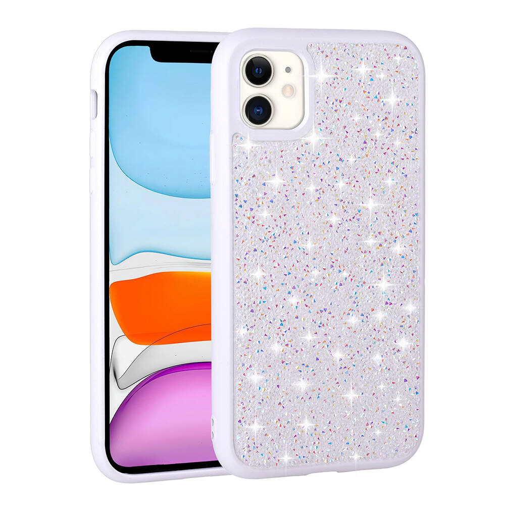 Apple iPhone 11 Uyumlu Kılıf Parlak Taşlı Tasarım Zore Pırlanta Kapak - 7