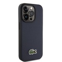 Apple iPhone 15 Pro Max Uyumlu Kılıf Lacoste Orjinal Lisanslı PU Pike Desenli Arka Yüzey İkonik Timsah Dokuma Logolu Kapak - 3