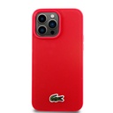 Apple iPhone 15 Pro Max Uyumlu Kılıf Lacoste Orjinal Lisanslı PU Pike Desenli Arka Yüzey İkonik Timsah Dokuma Logolu Kapak - 23