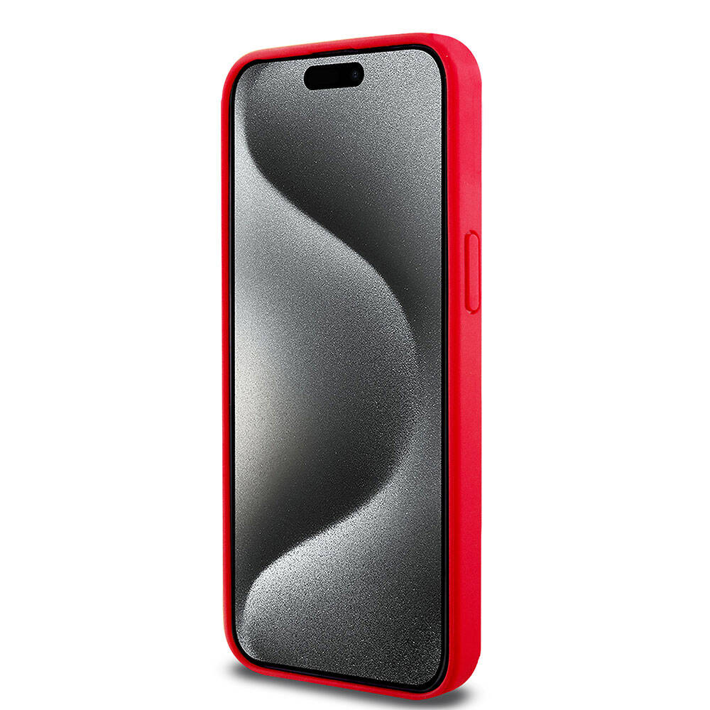 Apple iPhone 15 Pro Max Uyumlu Kılıf Lacoste Orjinal Lisanslı PU Pike Desenli Arka Yüzey İkonik Timsah Dokuma Logolu Kapak - 25