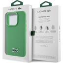 Apple iPhone 15 Pro Max Uyumlu Kılıf Lacoste Orjinal Lisanslı PU Pike Desenli Arka Yüzey İkonik Timsah Dokuma Logolu Kapak