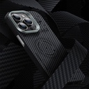 Apple iPhone 15 Plus Uyumlu Kılıf Wiwu KJZ-017 Karbon Fiber 600D Explore Kevlar Kapak - 9