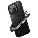 Apple iPhone 15 Pro Uyumlu Kılıf Magsafe Şarj Özellikli Karbon Fiber Benks Montage Hybrid Armor Pro 600D Kevlar Kapak - 1