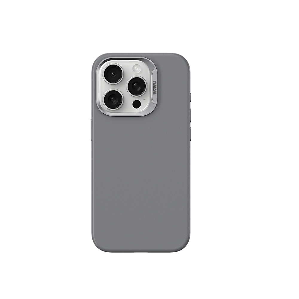 Apple iPhone 15 Pro Max Uyumlu Wiwu SP-019 Magsafe Şarj Özellikli Vegan Leather Deri Kapak - 3