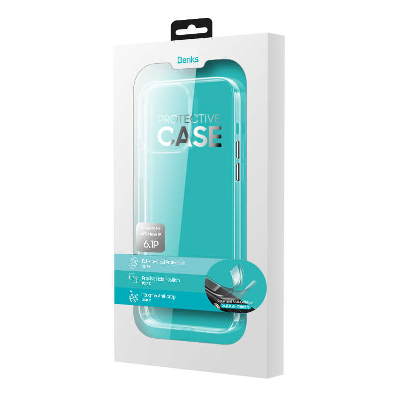 Apple iPhone 13 Mini Uyumlu Kılıf Benks ​​​​​​Crystal Series Clear Kapak - 1
