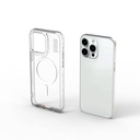 Apple iPhone 15 Pro Max Uyumlu Kılıf Magsafe Şarj Özellikli Şeffaf Transparan Wiwu Turkey D Serisi Kapak - 4