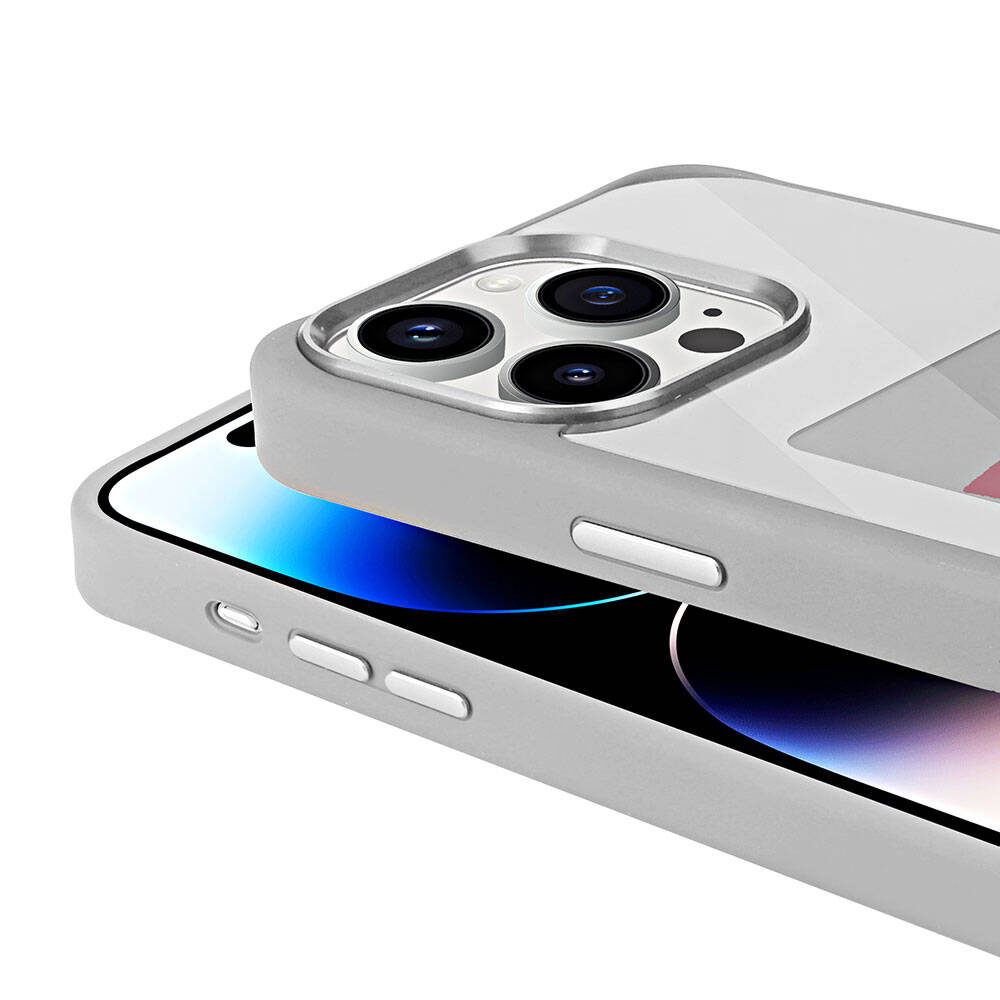 Apple iPhone 14 Pro Uyumlu Kılıf Ekranı Yansıtan Zore Akıllı NFC Kapak - 3