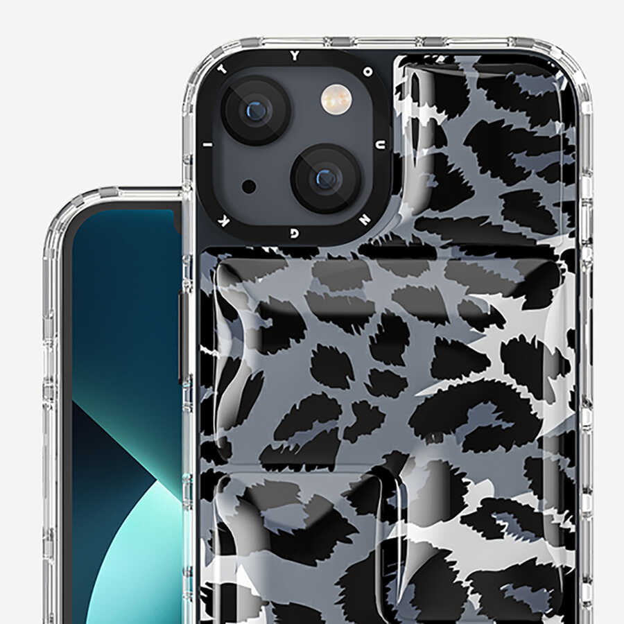 Apple iPhone 13 Uyumlu Kılıf YoungKit Leopard Article Serisi Kapak - 11