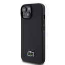 Apple iPhone 15 Uyumlu Kılıf Lacoste Orjinal Lisanslı PU Pike Desenli Arka Yüzey İkonik Timsah Dokuma Logolu Kapak - 8