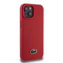Apple iPhone 15 Uyumlu Kılıf Lacoste Orjinal Lisanslı PU Pike Desenli Arka Yüzey İkonik Timsah Dokuma Logolu Kapak - 24