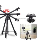 Jmary KP2207 Tripod 4 Farklı Yükseklik Ayarı 133 cm 360 Derece Dönebilen Başlık - 2