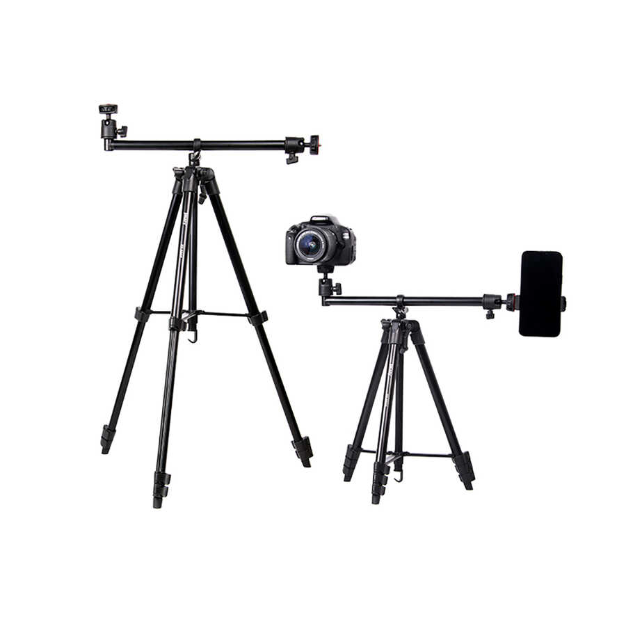 Jmary KP2207 Tripod 4 Farklı Yükseklik Ayarı 133 cm 360 Derece Dönebilen Başlık - 3
