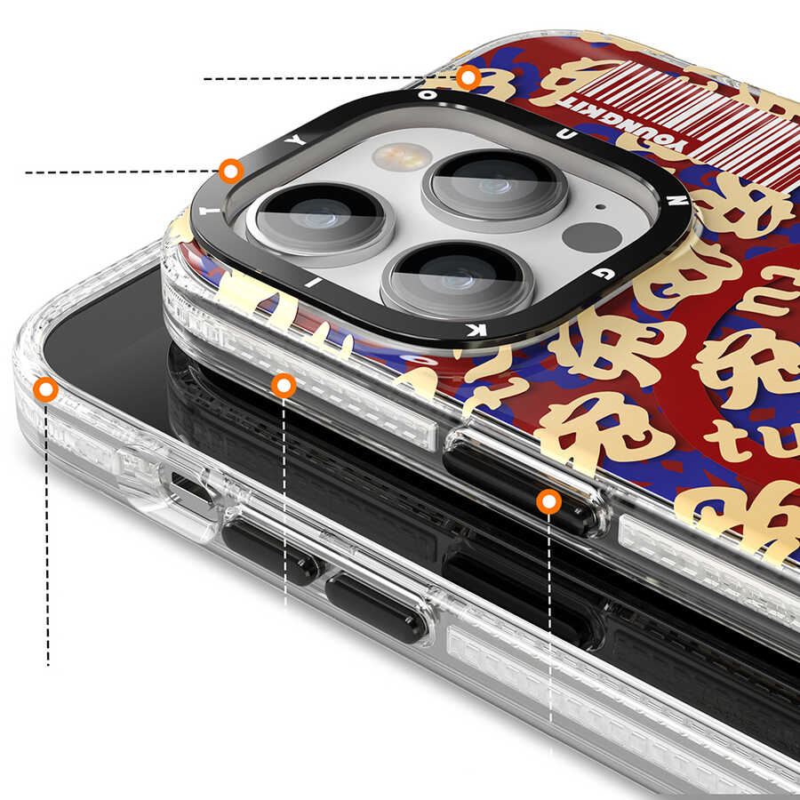 Apple iPhone 14 Pro Uyumlu Kılıf Magsafe Şarj Özellikli Youngkit Play Rabbit Serisi Kapak - 2