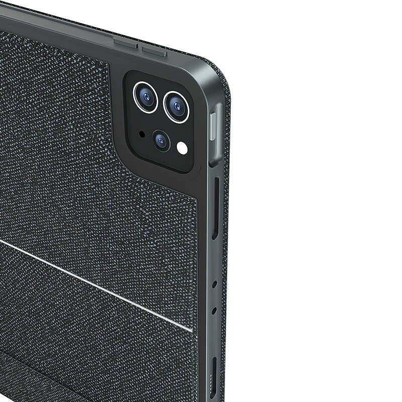 Apple iPad Pro 12.9 2022 M2 Uyumlu Wiwu Mag Touch Klavyeli Standlı Kılıf - 2