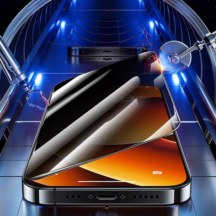 Apple iPhone 14 Pro Max Uyumlu Benks V Pro Plus Privacy Hayalet Ekran Koruyucu - 7