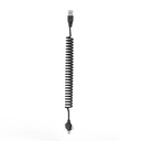 Wiwu Spiral Tasarımlı Micro Type-C ve Lightning 3in1 Spring Spiral Kablo 1m - 1