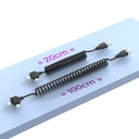 Wiwu Spiral Tasarımlı Micro Type-C ve Lightning 3in1 Spring Spiral Kablo 1m - 11