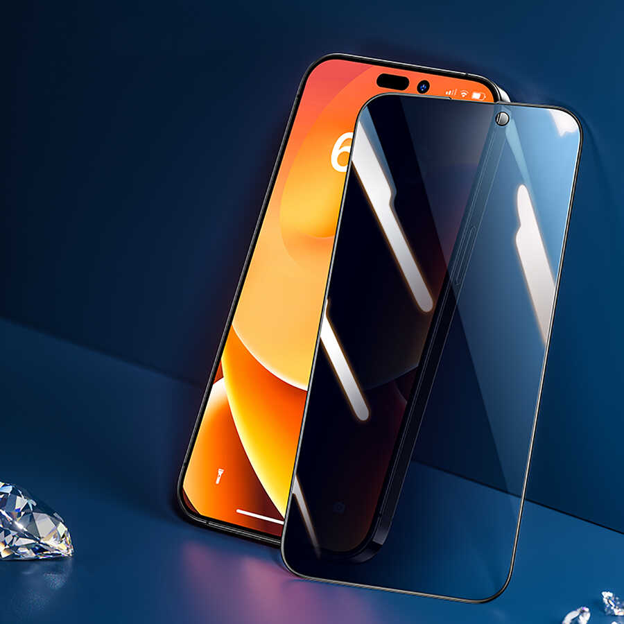 Apple iPhone 14 Pro Max Uyumlu Benks Yeni Seri V Pro Plus Privacy Hayalet Ekran Koruyucu - 1