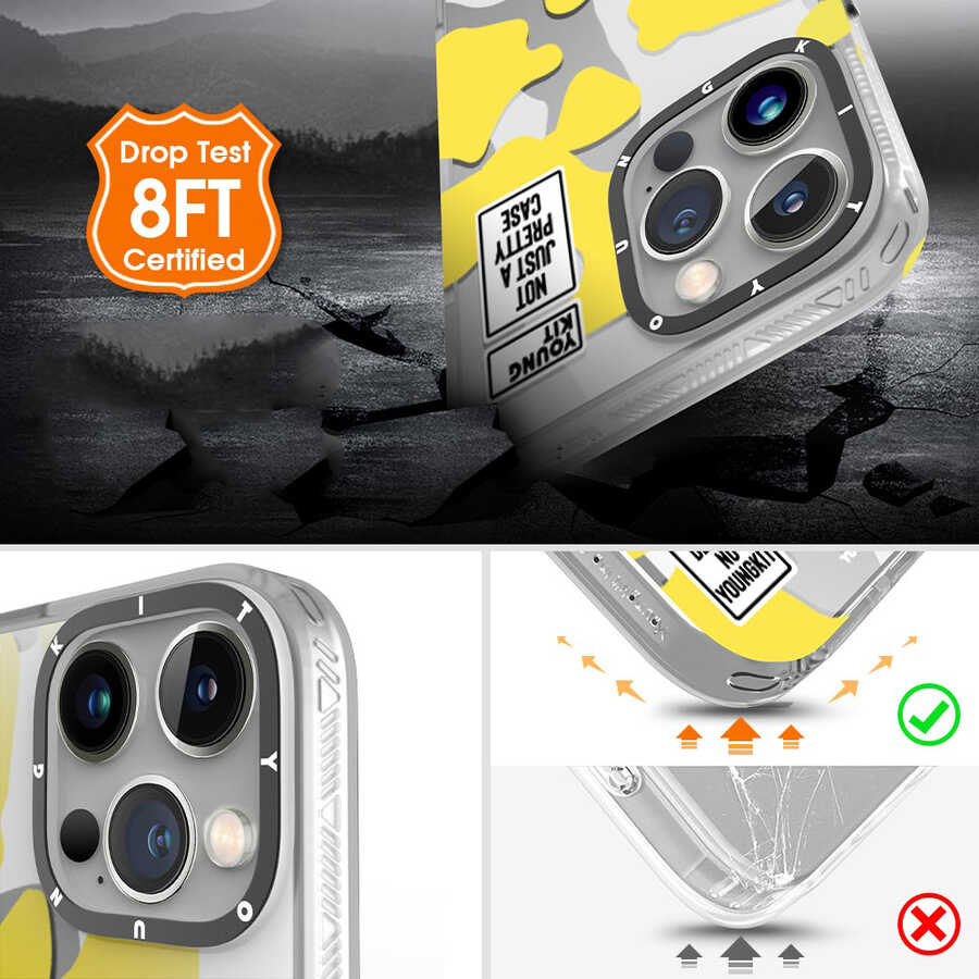 Apple iPhone 12 Pro Max Uyumlu Kılıf YoungKit Kamuflaj Serisi Kapak - 2