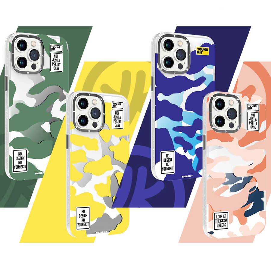 Apple iPhone 12 Pro Max Uyumlu Kılıf YoungKit Kamuflaj Serisi Kapak - 5