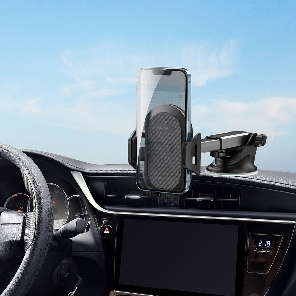 Wiwu CH015 Otomatik Mekanizmalı Vantuzlu Tasarım Araç Telefon Tutucu - 7