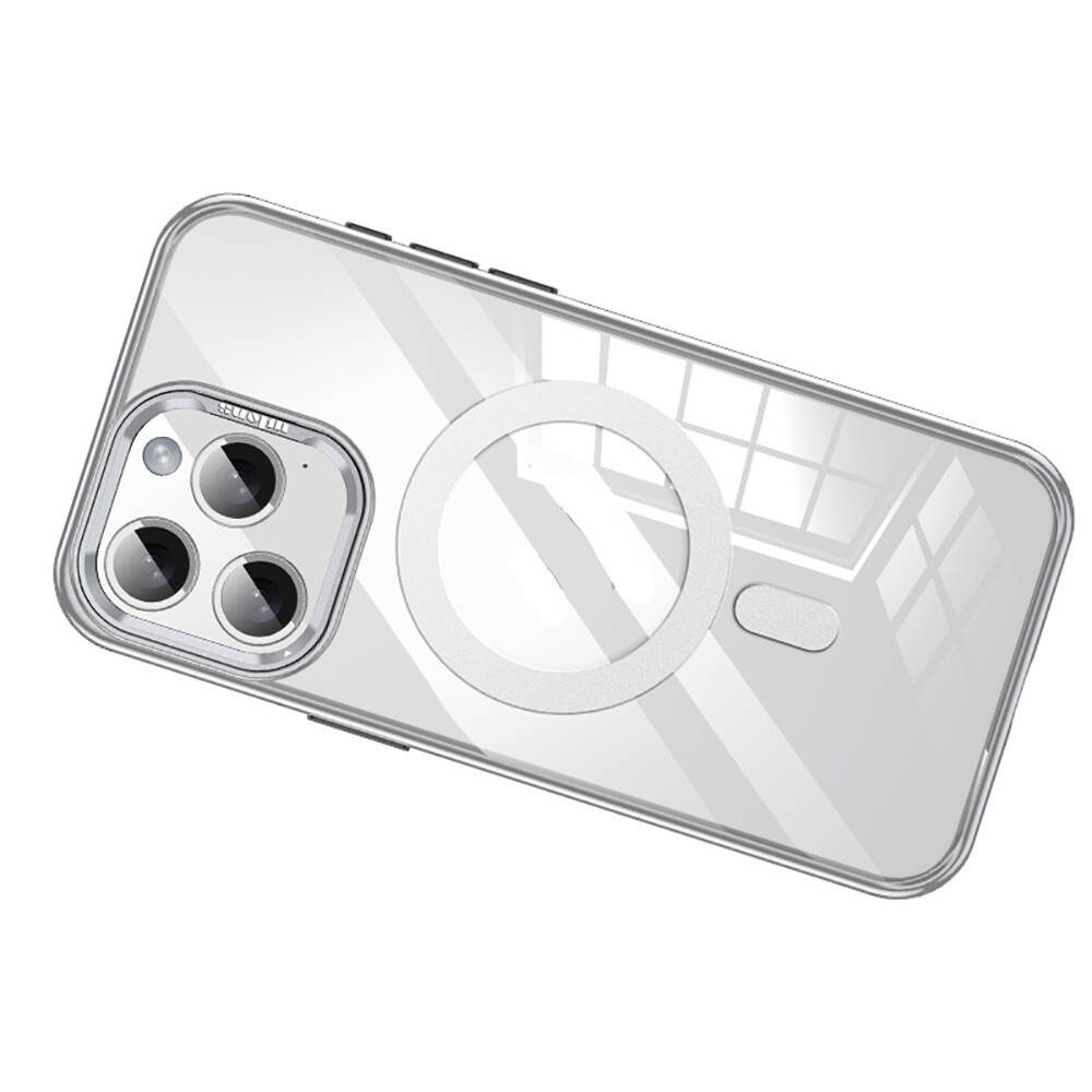 Apple iPhone 15 Pro Max Uyumlu Kılıf Magsafe Şarj Özellikli Wlons Standlı Efsane Kapak - 3