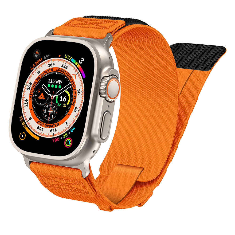 Apple Watch 44mm Uyumlu Zore KRD-99 Hasır Kordon - 3