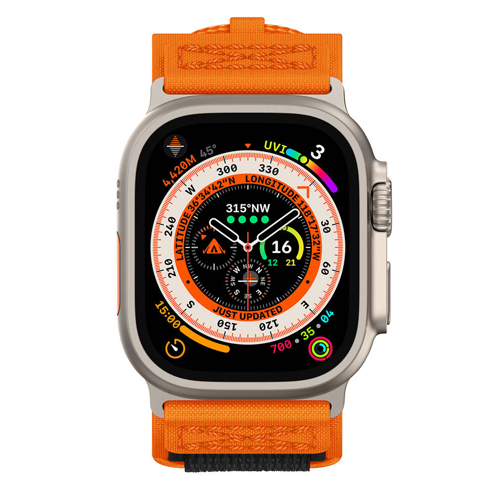 Apple Watch 44mm Uyumlu Zore KRD-99 Hasır Kordon - 4