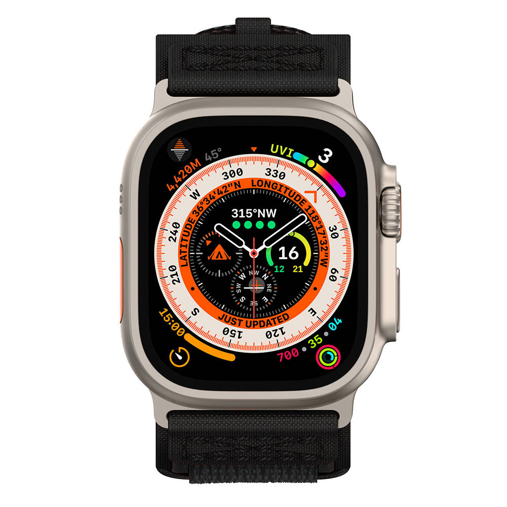 Apple Watch 44mm Uyumlu Zore KRD-99 Hasır Kordon - 23