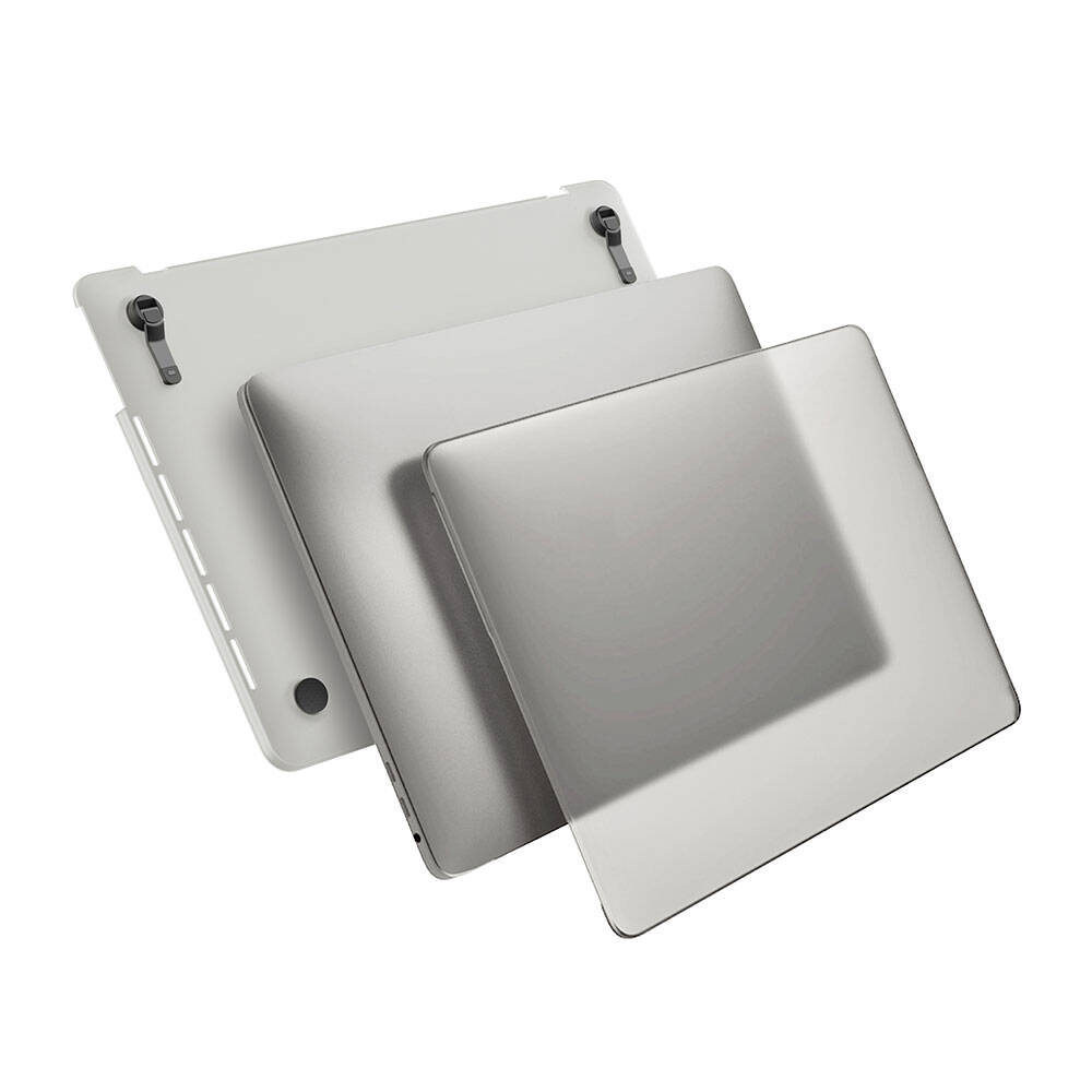 Apple Macbook 15&quot; Air M2 2024 A2941 Wiwu Macbook iShield Standlı Shield Kapak - 1