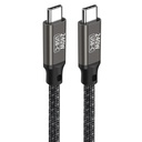 Qgeem QG02 Type-C to Type-C PD3.1 Data Kablosu 240W 480Mbps 3 Metre - 3