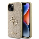 Apple iPhone 15 Uyumlu Kılıf Guess Orjinal Lisanslı 4G Büyük Metal Logolu Glitter Kapak - 7