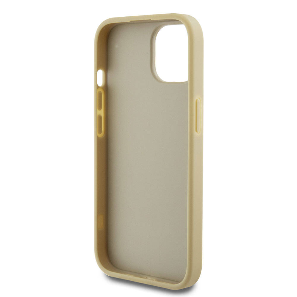 Apple iPhone 15 Uyumlu Kılıf Guess Orjinal Lisanslı 4G Büyük Metal Logolu Glitter Kapak - 12