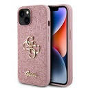 Apple iPhone 15 Uyumlu Kılıf Guess Orjinal Lisanslı 4G Büyük Metal Logolu Glitter Kapak - 14
