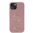 Apple iPhone 15 Uyumlu Kılıf Guess Orjinal Lisanslı 4G Büyük Metal Logolu Glitter Kapak - 16